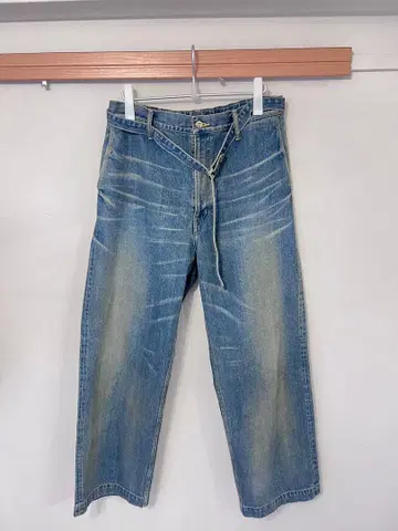 BELTED TROUSERS VINTAGE INDIGO 25SS