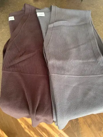 [2장 세트] rim.ark 리무아크 핀턱 니트 베스트 상의