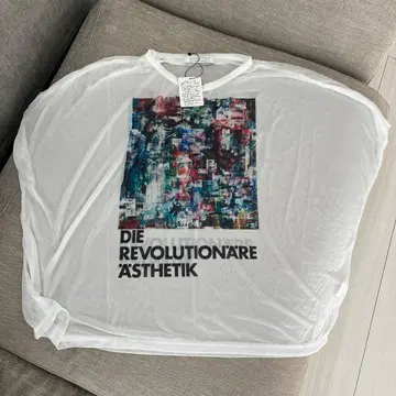 CILANDSIA 아트 프린트 T셔츠 화이트