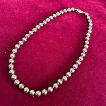 펄 진주 목걸이 블랙 그레이