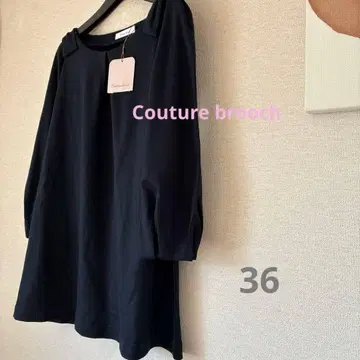 블랙 긴팔 튜닉 미사용 택 포함