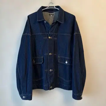 새상품급 FREAK'S STORE 데님 자켓 L 사이즈 다크 블루