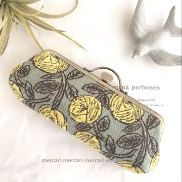 미나 페르호넨 핸드메이드 rosy 안경 파우치 펜 케이스 가마구치