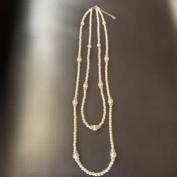 진주 2단 목걸이