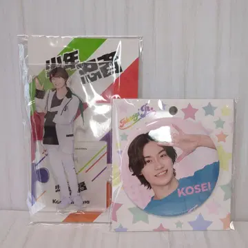 히야마 코세이 아크릴 스탠드 캔 배지 세트