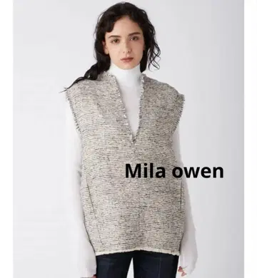 새상품급 Mila Owen 미라 오웬 트위드 베스트