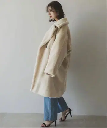 rectangle 테디베어 코트