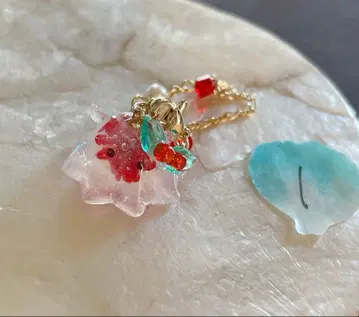 꽃 문어 미니백 크리스마스 들뜬 맛