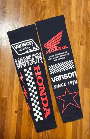 새상품 반손 vanson 혼다 HONDA 콜라보 암 셰이드 양팔