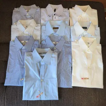 긴팔 와이셔츠 10장 세트 M 사이즈