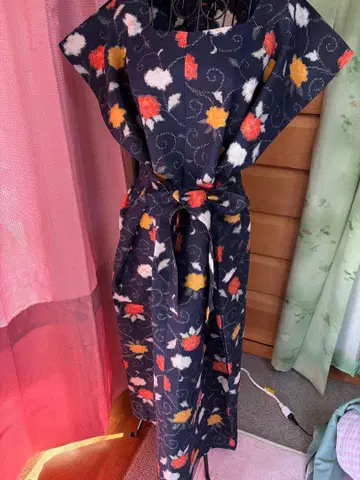 기모노 리메이크 벨트 포함 원피스 핸드메이드