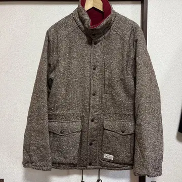 새상품급 GDC 표면 트위드 다운 자켓 후드 부착 그랜드 캐니언