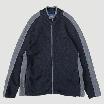 에디 바우어 코튼 니트 풀 집업 스웨터 블랙 L 사이즈