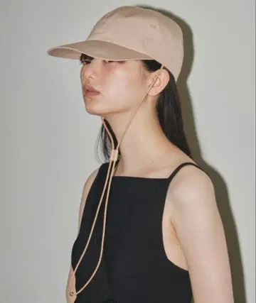 투데이풀 leather cord cap 가죽 코드 캡 베이지