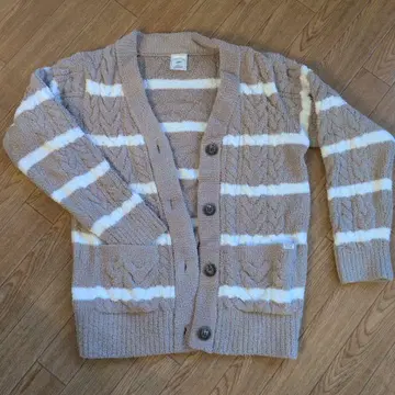 gelato pique 가디건 베이지/화이트 원사이즈