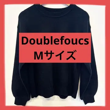 여성용 이후 로고 블랙 크루넥 긴팔 니트 M 사이즈