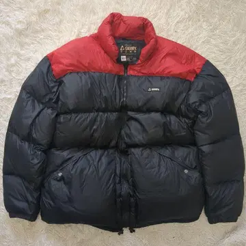 GERRY 다운 바이컬러 블랙 빨간색