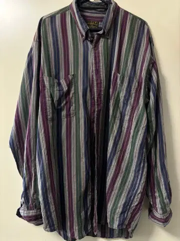 Eddie Bauer 스트라이프 패턴 긴팔 셔츠