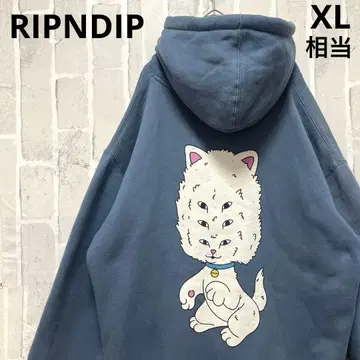 RIPNDIP 후드티 맨투맨 고양이 고양이 L 긴팔 풀오버 속기모