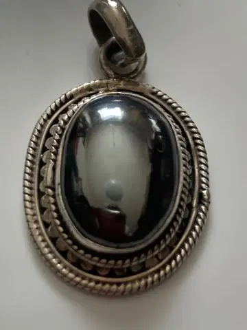 실버 925 헤마타이트 펜던트 탑 12g