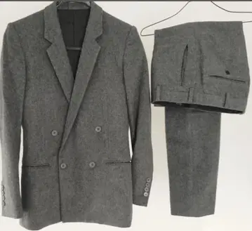 새상품급 존 로렌스 설리번 더블 셋업 그레이 멜톤 원단