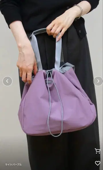 새상품급 스탠다드서플라이 드로우 스트링 토트백 더스티 퍼플 2025