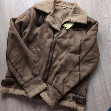 남성용 브라운 보아 아우터