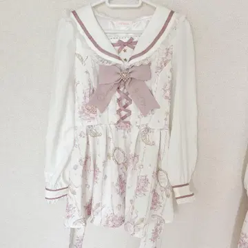 LIZLISA 주얼리 패턴 셋업 화이트