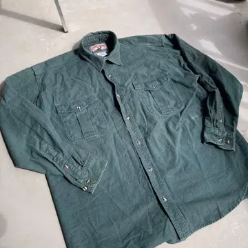 90s usa 플란넬 셔츠 두꺼운 원단 빈티지