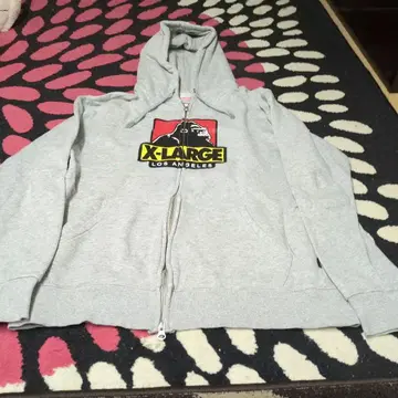 X-LARGE 그레이 후드티 M