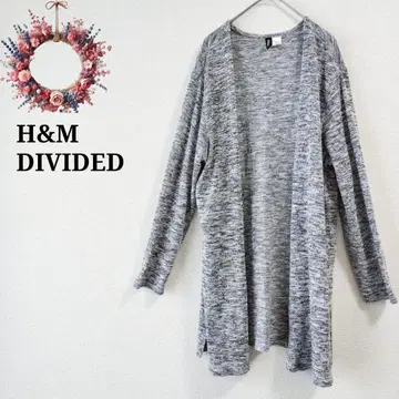 [ 빅 사이즈 XL ] H&M 롱 가디건 겉옷 오픈 프론트