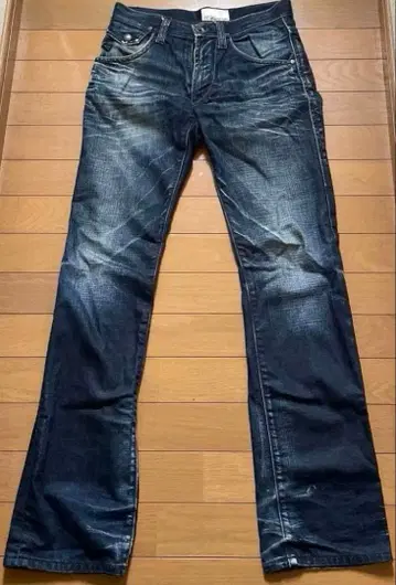 ENERGIE 부츠컷 데님 W29 다크 네이비 오니히게 허니컴 로우라이즈