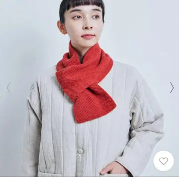 사슴 무늬의 세탁 가능한 머플러 (주홍색/나카가와 마사시치 상점)