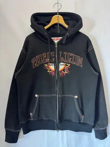 트루 릴리전 집업 후드티 자수