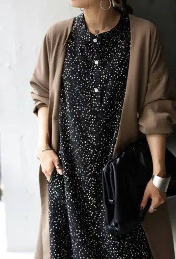 안티카 컬러풀 도트 원피스 긴팔 [안티카