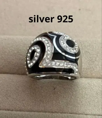 La Ozone 925 빅 실버 반지 사이즈 약 16.5