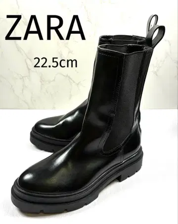 [ 새상품급 ] ZARA 자라 사이드 고어 부츠 블랙 사이즈 35