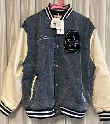 [ 미사용 새상품 ] 컨버스 바시티 자켓 데님 자켓 아우터 이소재