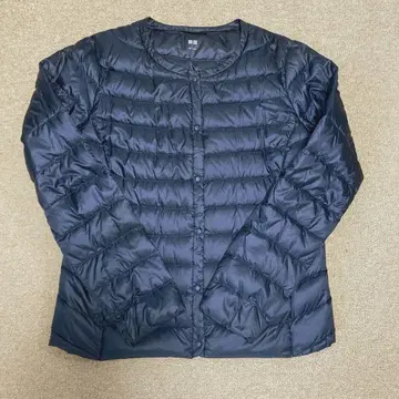 유니클로 울트라 라이트 다운 여성용 L 네이비 새상품급