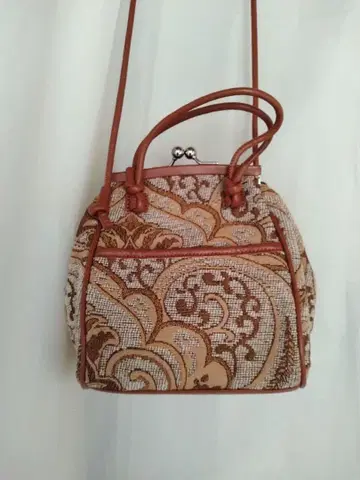 미 누에르 자카드 숄더백