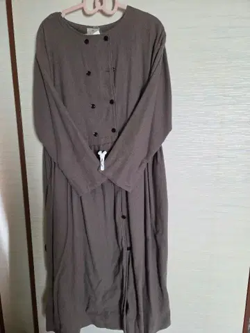 사만사 모스모스 W 버튼 코트 원피스