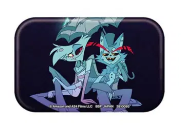 해즈빈 호텔에 오신 것을 환영합니다 스퀘어 캔뱃지 엔젤 더스트 허스크