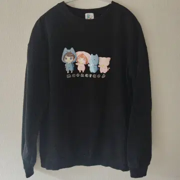 치로피노 맨투맨 트레이닝복 블랙 S 사이즈