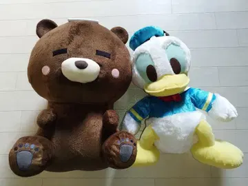 커다란 곰 봉제 인형 & 도날드 덕 봉제 인형