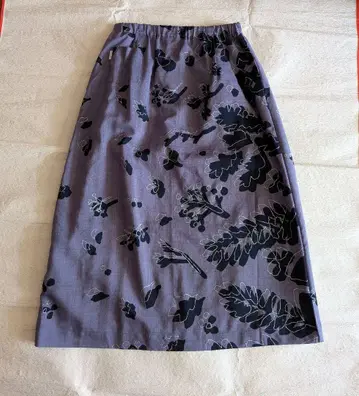 sousou 모슬린 쌍통의 롱 스커트