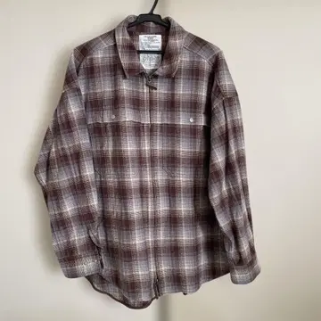 체크 무늬 긴팔 셔츠 자켓