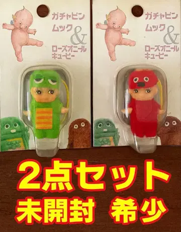 가챠핀 무크 x 큐피 2종 세트 미개봉 레어
