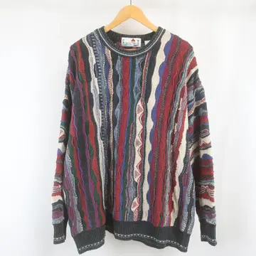 VINTAGE 불가리아 제 FLORENCETRICOT 3D 니트 스웨터