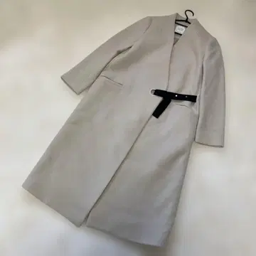 united tokyo 캐시미어 혼방 노카라 코트