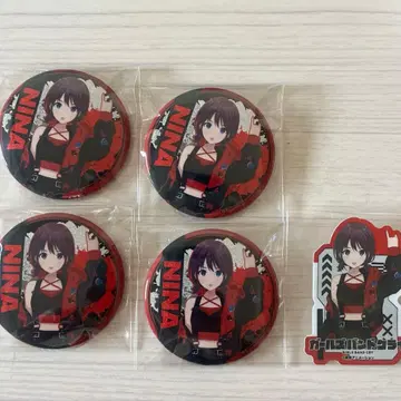 걸즈밴드클라이 사이버 펑크 니나 캔뱃지 특전